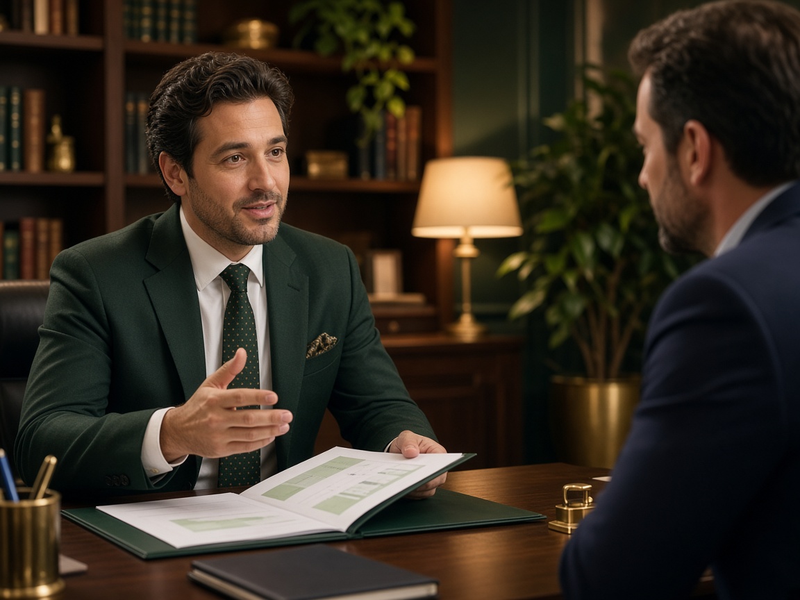 Consultant answering a client question